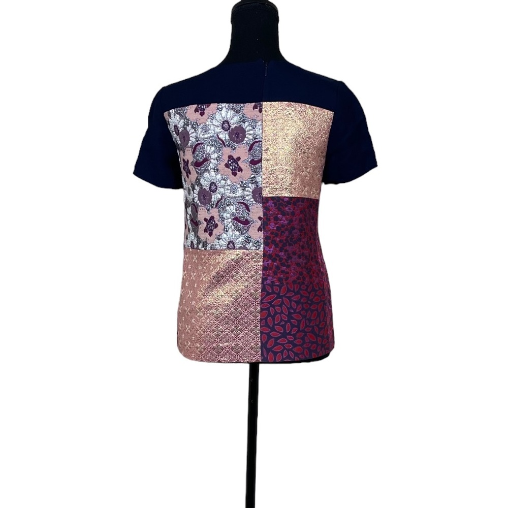 J Crew Collection Brocade Patchwork Top - image 4